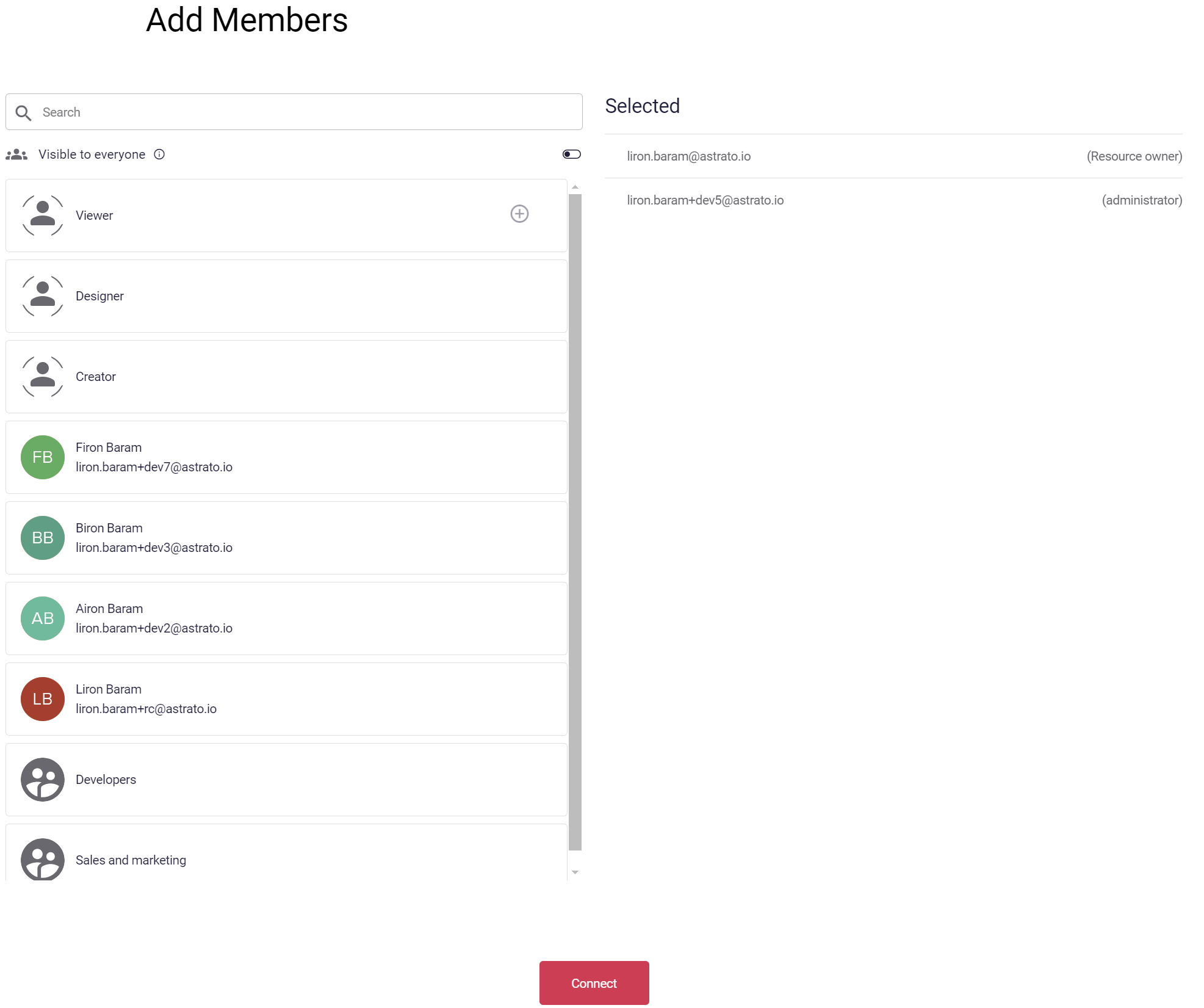 Astrato connect to ClickHouse User Access - Zoomed