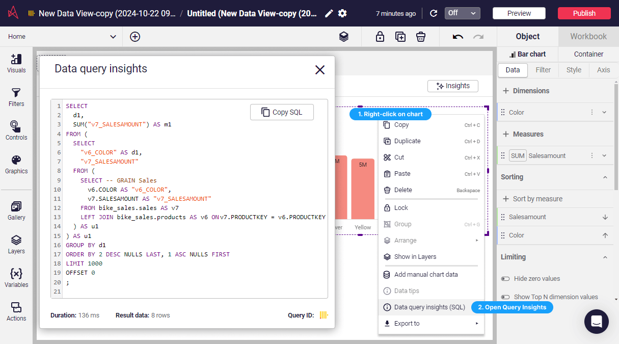 Astrato connect to ClickHouse User Access - Zoomed